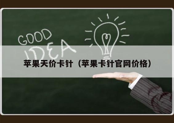 苹果天价卡针（苹果卡针官网价格） 第1张