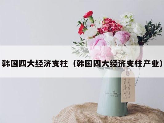 韩国四大经济支柱（韩国四大经济支柱产业） 第1张