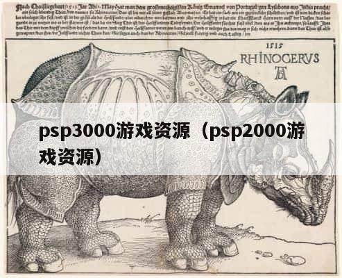 psp3000游戏资源（psp2000游戏资源） 第1张