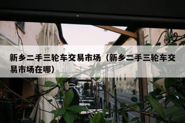 新乡二手三轮车交易市场（新乡二手三轮车交易市场在哪） 第1张