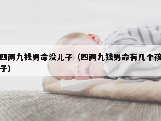 四两九钱男命没儿子（四两九钱男命有几个孩子） 第1张