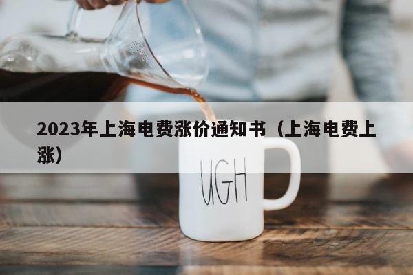 2023年上海电费涨价通知书（上海电费上涨） 第1张