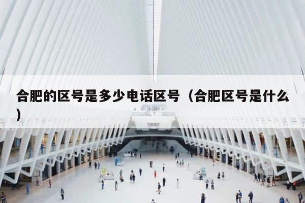 合肥的区号是多少电话区号（合肥区号是什么） 第1张