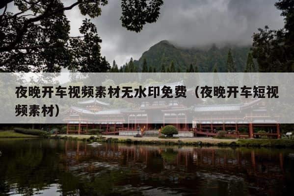 夜晚开车视频素材无水印免费（夜晚开车短视频素材） 第1张