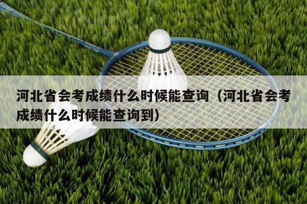 河北省会考成绩什么时候能查询（河北省会考成绩什么时候能查询到） 第1张