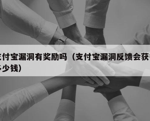 支付宝漏洞有奖励吗（支付宝漏洞反馈会获得多少钱） 第1张