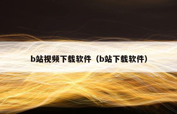 b站视频下载软件（b站下载软件） 第1张