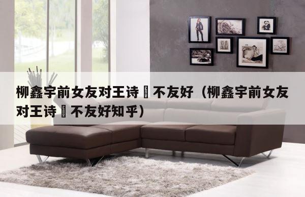 柳鑫宇前女友对王诗玥不友好（柳鑫宇前女友对王诗玥不友好知乎） 第1张