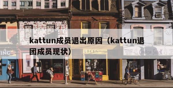kattun成员退出原因（kattun退团成员现状） 第1张