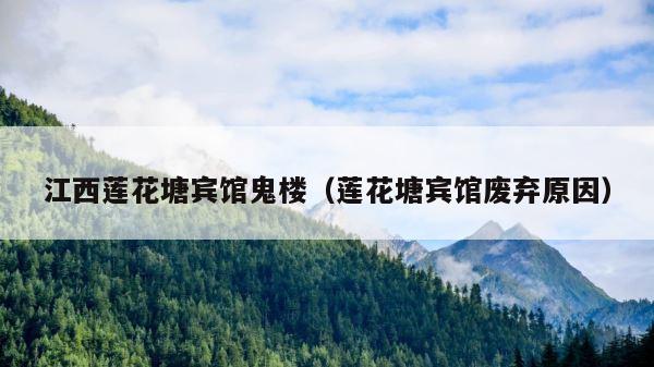 江西莲花塘宾馆鬼楼（莲花塘宾馆废弃原因） 第1张