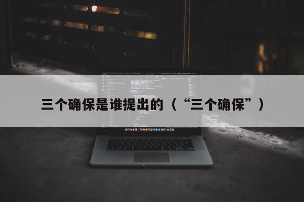 三个确保是谁提出的（“三个确保”） 第1张