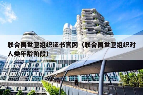 联合国世卫组织证书官网（联合国世卫组织对人类年龄阶段） 第1张