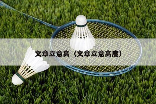 文章立意高（文章立意高度） 第1张