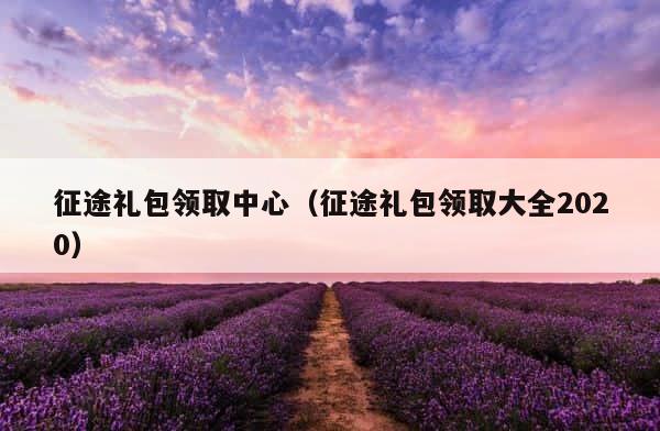 征途礼包领取中心（征途礼包领取大全2020） 第1张