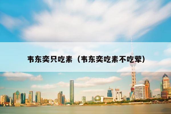韦东奕只吃素（韦东奕吃素不吃荤） 第1张