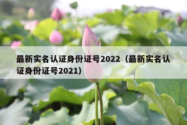 最新实名认证身份证号2022（最新实名认证身份证号2021） 第1张