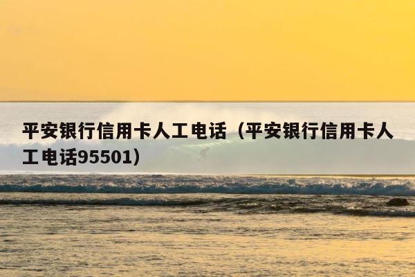平安银行信用卡人工电话（平安银行信用卡人工电话95501） 第1张