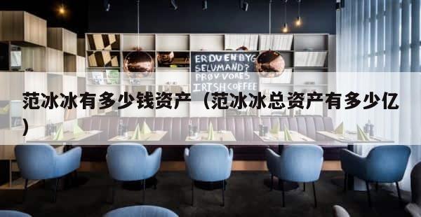 范冰冰有多少钱资产（范冰冰总资产有多少亿） 第1张