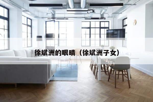 徐斌洲的眼晴（徐斌洲子女） 第1张