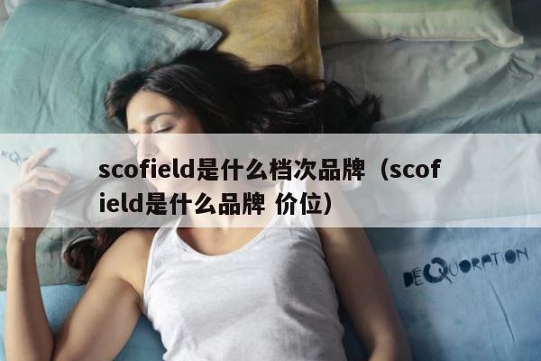 scofield是什么档次品牌（scofield是什么品牌 价位） 第1张