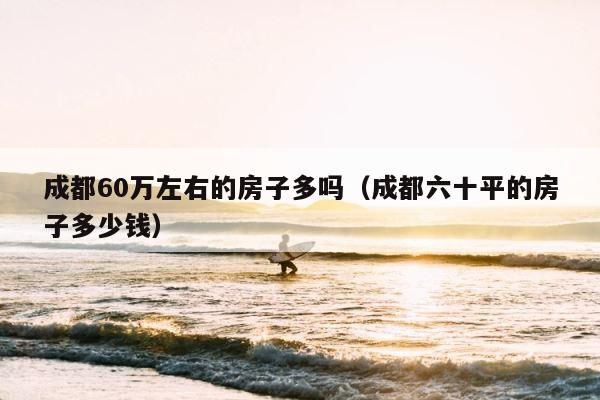 成都60万左右的房子多吗（成都六十平的房子多少钱） 第1张