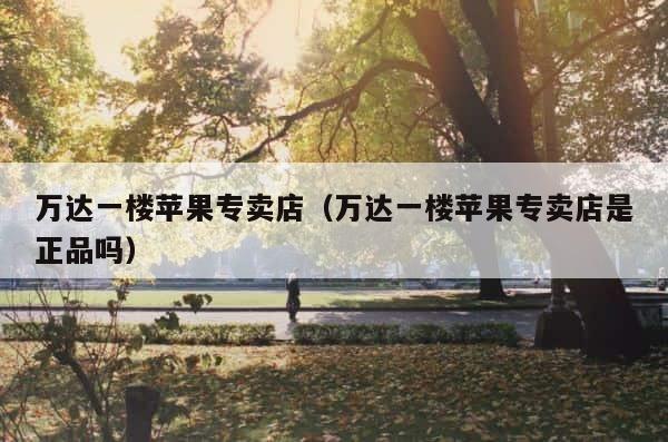 万达一楼苹果专卖店（万达一楼苹果专卖店是正品吗） 第1张