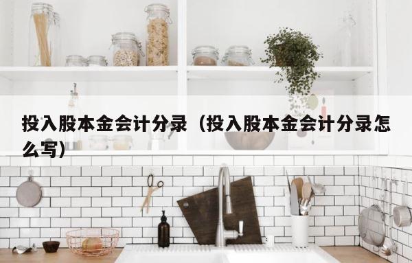 投入股本金会计分录（投入股本金会计分录怎么写） 第1张