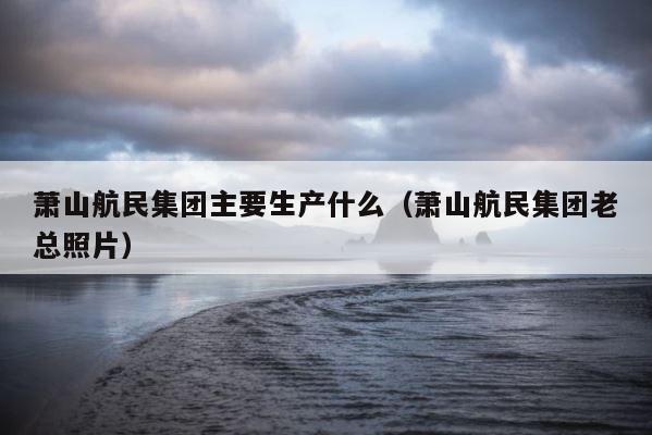萧山航民集团主要生产什么（萧山航民集团老总照片） 第1张
