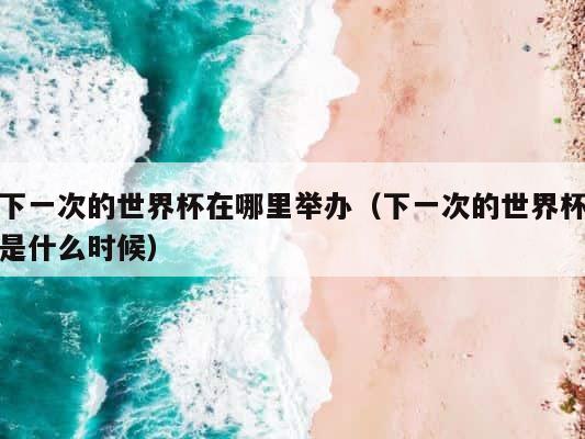 下一次的世界杯在哪里举办（下一次的世界杯是什么时候） 第1张
