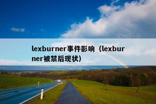 lexburner事件影响（lexburner被禁后现状） 第1张