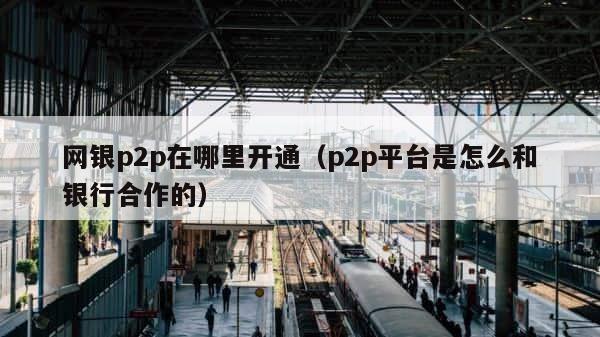 网银p2p在哪里开通（p2p平台是怎么和银行合作的） 第1张