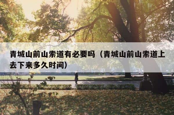 青城山前山索道有必要吗（青城山前山索道上去下来多久时间） 第1张