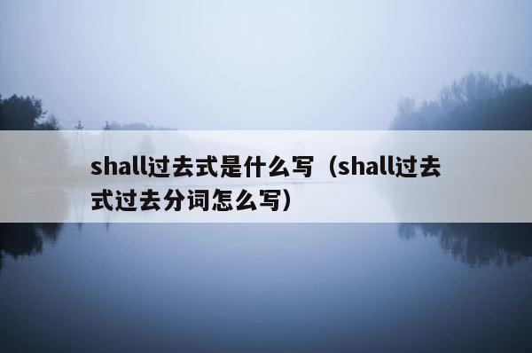 shall过去式是什么写（shall过去式过去分词怎么写） 第1张