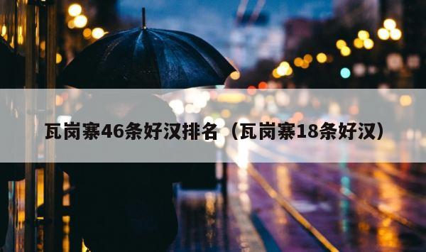 瓦岗寨46条好汉排名（瓦岗寨18条好汉） 第1张