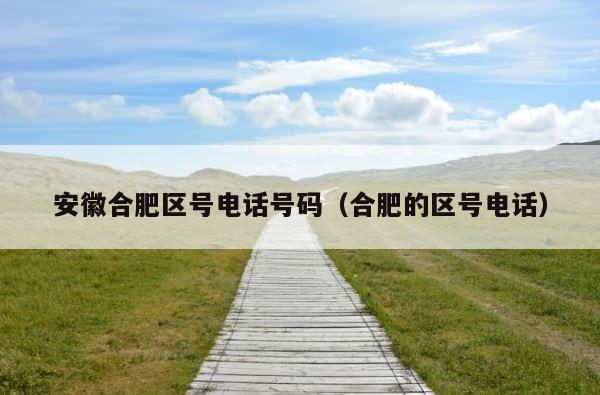 安徽合肥区号电话号码（合肥的区号电话） 第1张