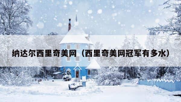 纳达尔西里奇美网（西里奇美网冠军有多水） 第1张