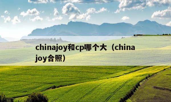 chinajoy和cp哪个大（chinajoy合照） 第1张