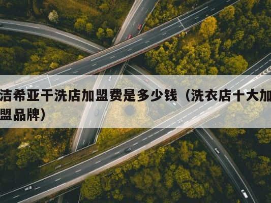 洁希亚干洗店加盟费是多少钱（洗衣店十大加盟品牌） 第1张
