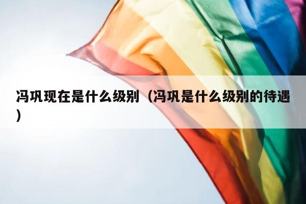 冯巩现在是什么级别（冯巩是什么级别的待遇） 第1张