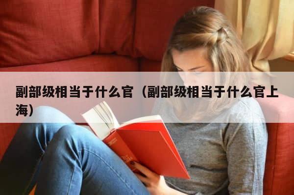 副部级相当于什么官（副部级相当于什么官上海） 第1张