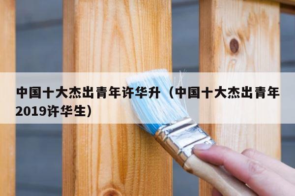 中国十大杰出青年许华升（中国十大杰出青年2019许华生） 第1张