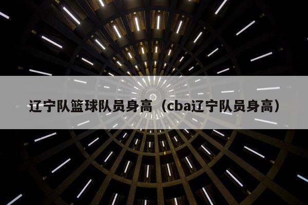 辽宁队篮球队员身高（cba辽宁队员身高） 第1张