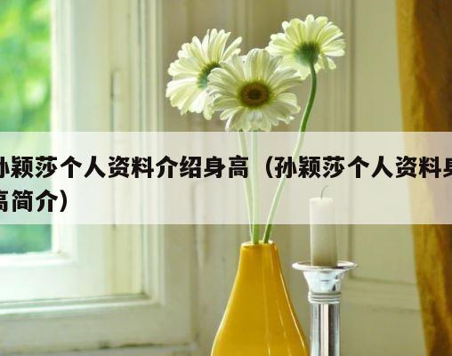 孙颖莎个人资料介绍身高（孙颖莎个人资料身高简介） 第1张