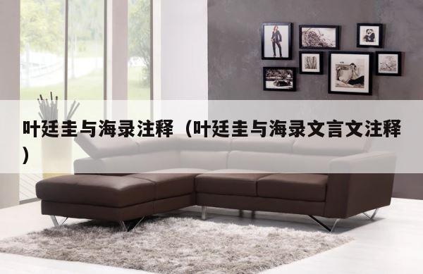 叶廷圭与海录注释（叶廷圭与海录文言文注释） 第1张