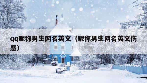 qq昵称男生网名英文（昵称男生网名英文伤感） 第1张