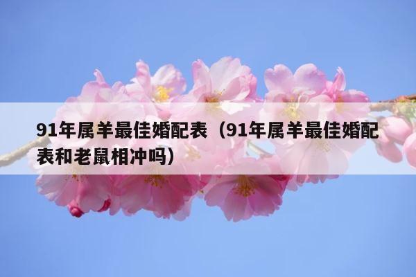 91年属羊最佳婚配表（91年属羊最佳婚配表和老鼠相冲吗） 第1张