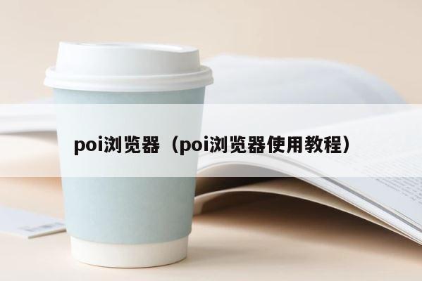 poi浏览器（poi浏览器使用教程） 第1张