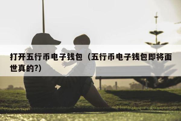 打开五行币电子钱包（五行币电子钱包即将面世真的?） 第1张