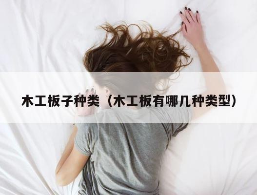 木工板子种类（木工板有哪几种类型） 第1张