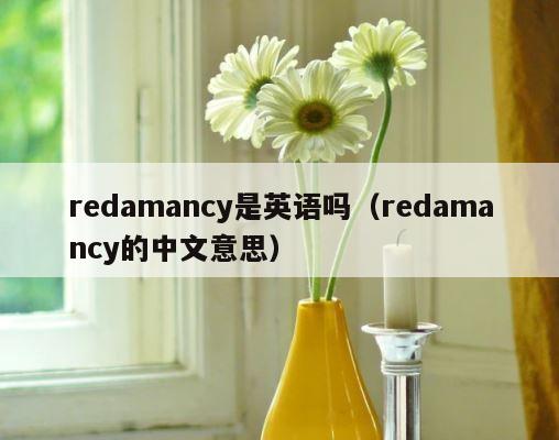 redamancy是英语吗（redamancy的中文意思） 第1张